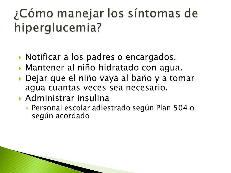 plan 504 para niños con diabetes tipo 1